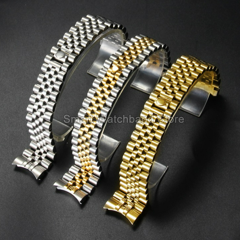 Rolex Watch Datejust - Cinturino per orologio in acciaio lucido,