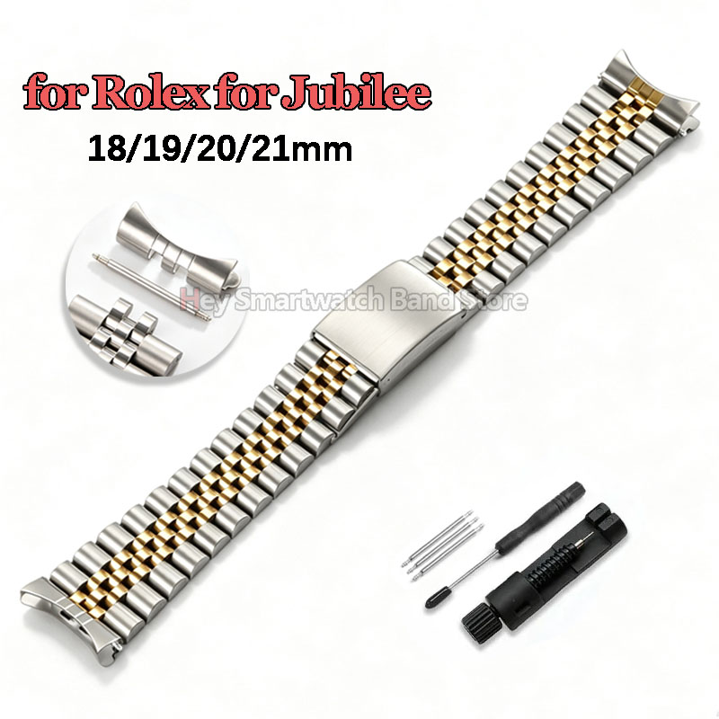 Rolex Watch Datejust - Cinturino per orologio con estremità curva